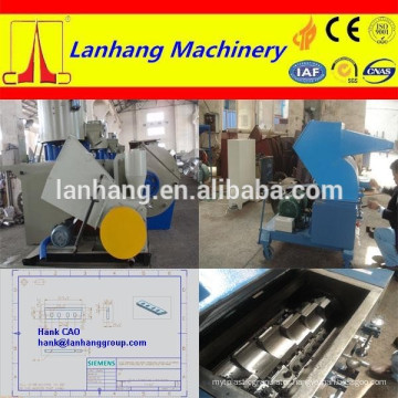 Waste plastic Pipe Profile Panel crusher recycling machine granulator